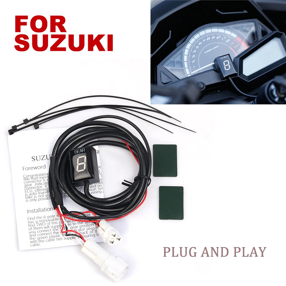 Motorcycle Lcd 16 Level Ecu Plug Gear Indicator Display Digital For