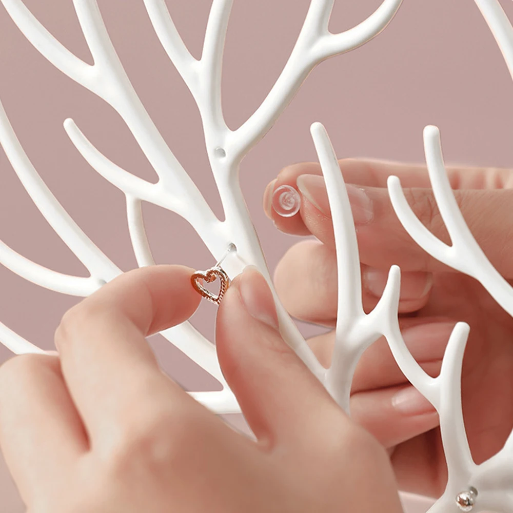 사슴 주얼리 디스플레이 스탠드, 플라스틱 주얼리 디스플레이 스탠드, 거치대 귀걸이 목걸이 정리함, 4 가지 스타일