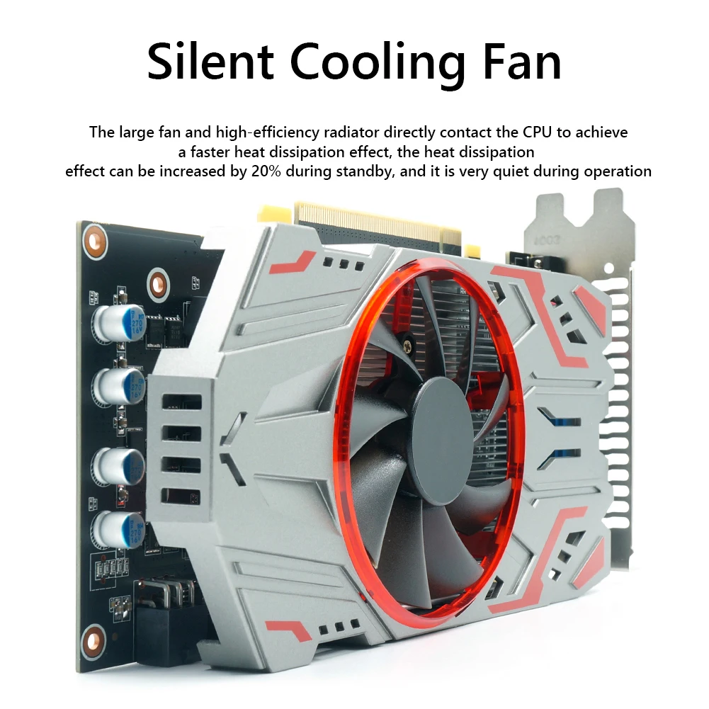 Graphic Card GTS450 1GB 2GB GDDR5 128bit Desktop Gaming Video Cards PCI-express2.0 VGA DVI HDMI-compatible With Cooling Fans