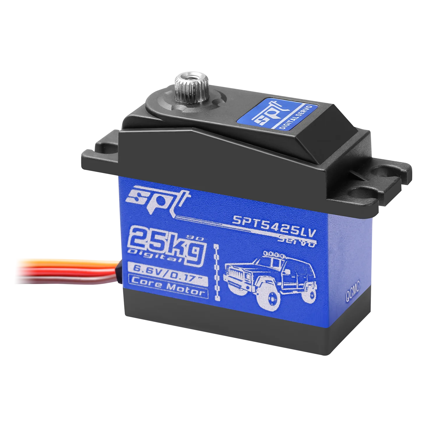 SPT 25 kg 35 kg großes Drehmoment 180 ° Metallgetriebe Digital Servo Wasserdichter Motor 25T Arm für RC Crawler Auto SCX10 TRX4 Drift Roboter Teil – Detail 10