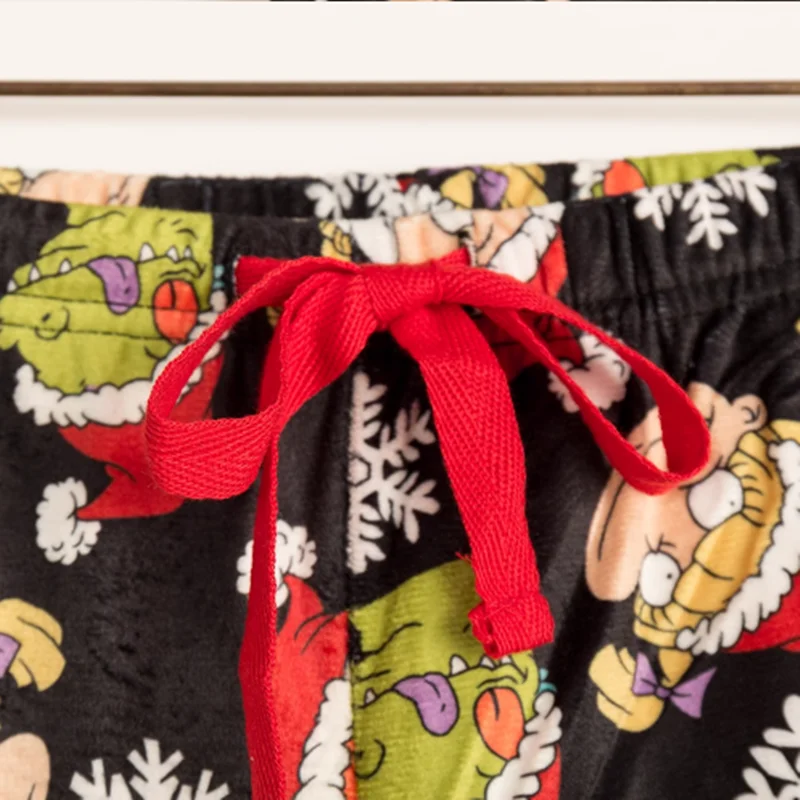 Women's Pants Cartoon Print Cute Age Elastic Waist Trousers In Autumn