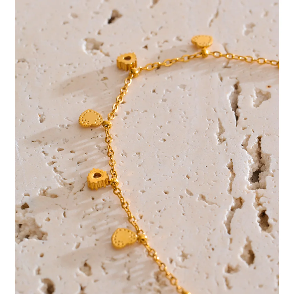 Yhpup Necklace Stainless Steel Zirconia for Women