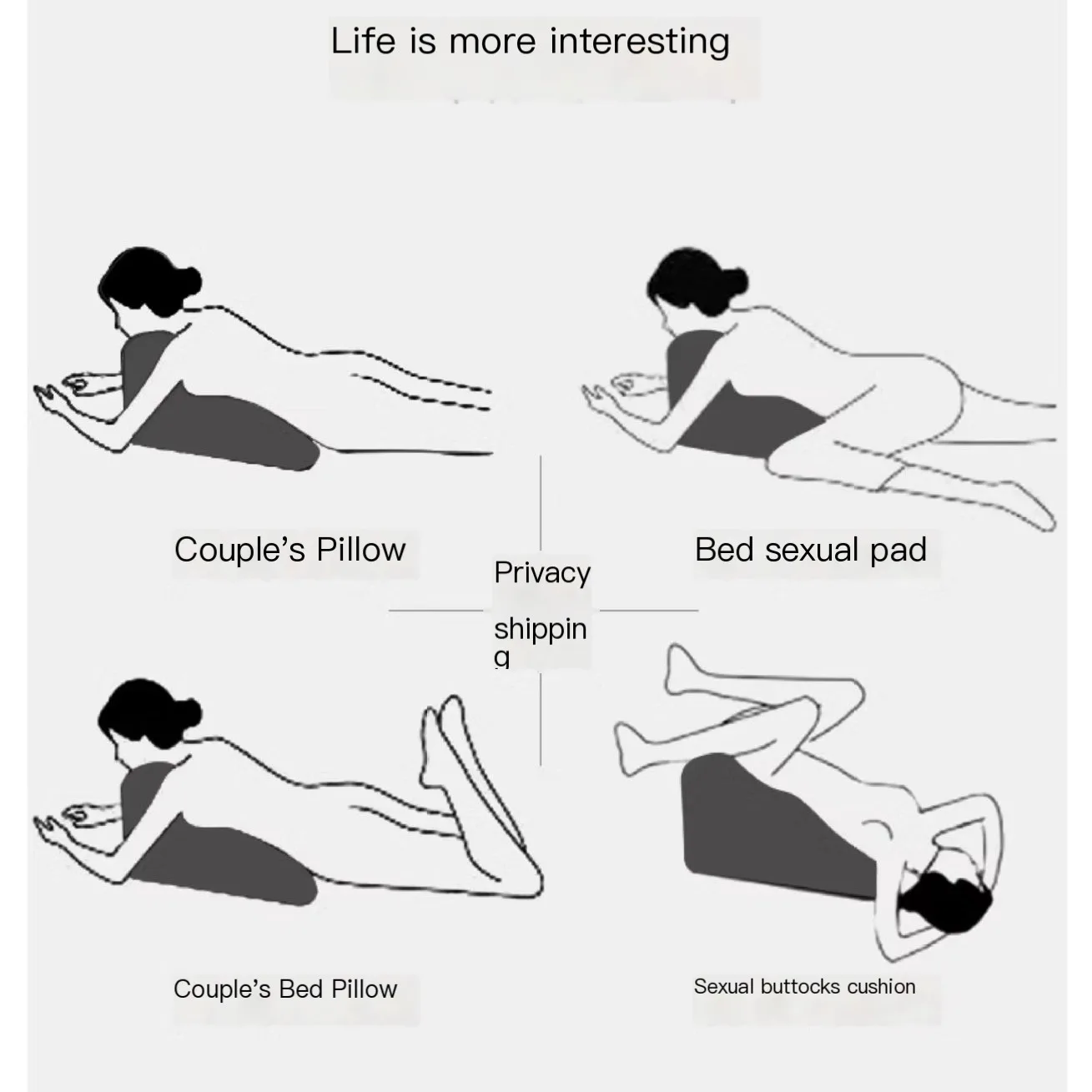 Flocking Sex Bed Pillow With Handle Adult Toy BDSM Furniture - Love Position Magic Sexual Cushion Sofa Pillows Sex Shop For Couple - Explore your wildest fantasies