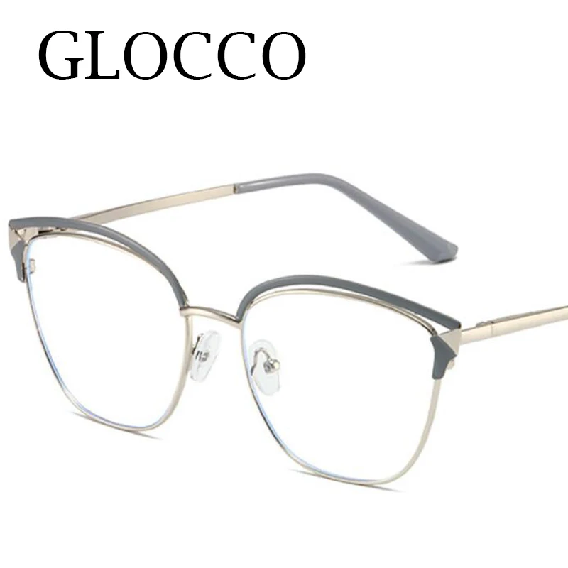 Anti Blue Light Nearsighted Glasses For Women Optical Myopia Eyeglasses Fashion Hollow Cat Eye Glasses Frame Points Minus -1 -3 5