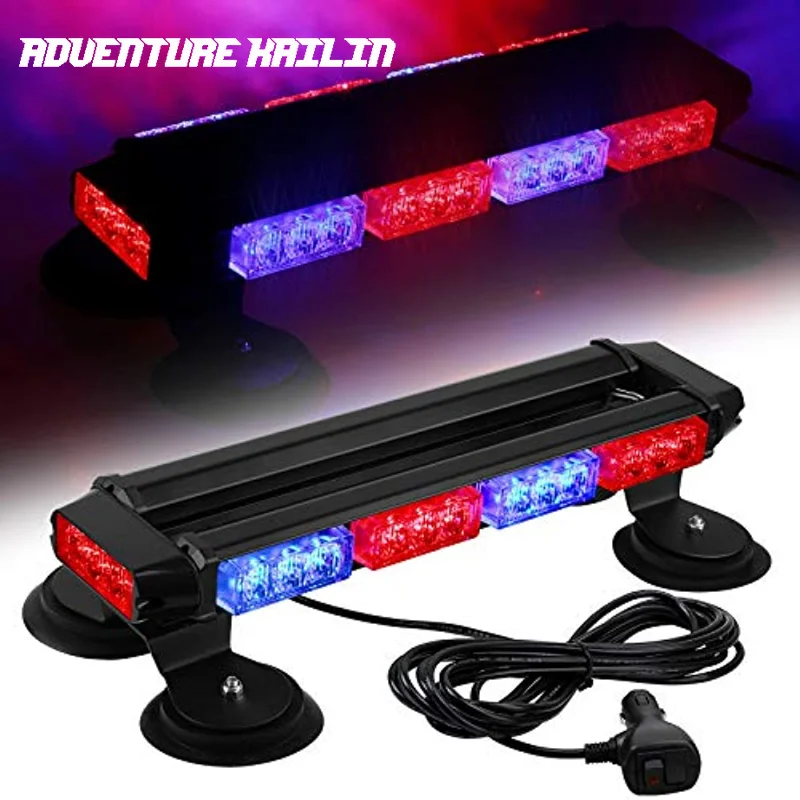 

16.8 " LED Strobe Flashing Light Bar, 26 Flashing Modes High Intensity Emergency Danger Warning Beacon Light with Magnetic Base