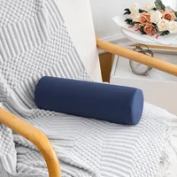 Cervical Neck Roll Pillow Memory Foam Pillow Cylinder Round Pillow Pain Relief Neck Pillows for Sleeping Support Removable Cover 1