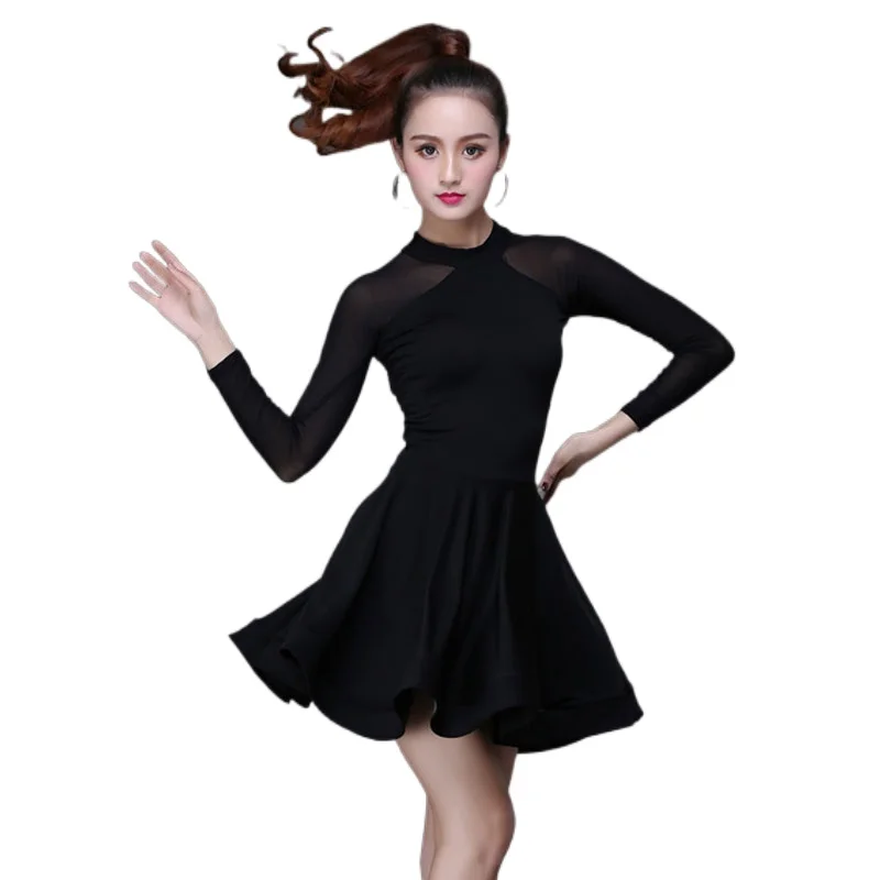 Practice Latin Dance Tassel Dress Training Female Adult Summer Ballroom Tango Salsa Rumba Costume