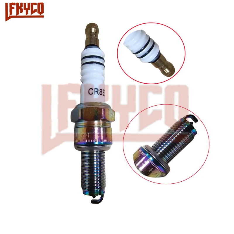 

1/2/4/5PCS Motorcycle Spark Plugs Ignition Candle CR8E for HJ125T-8/HS125T YFZ 450 Engine Parts Accessories Sparkplug Cap Moto