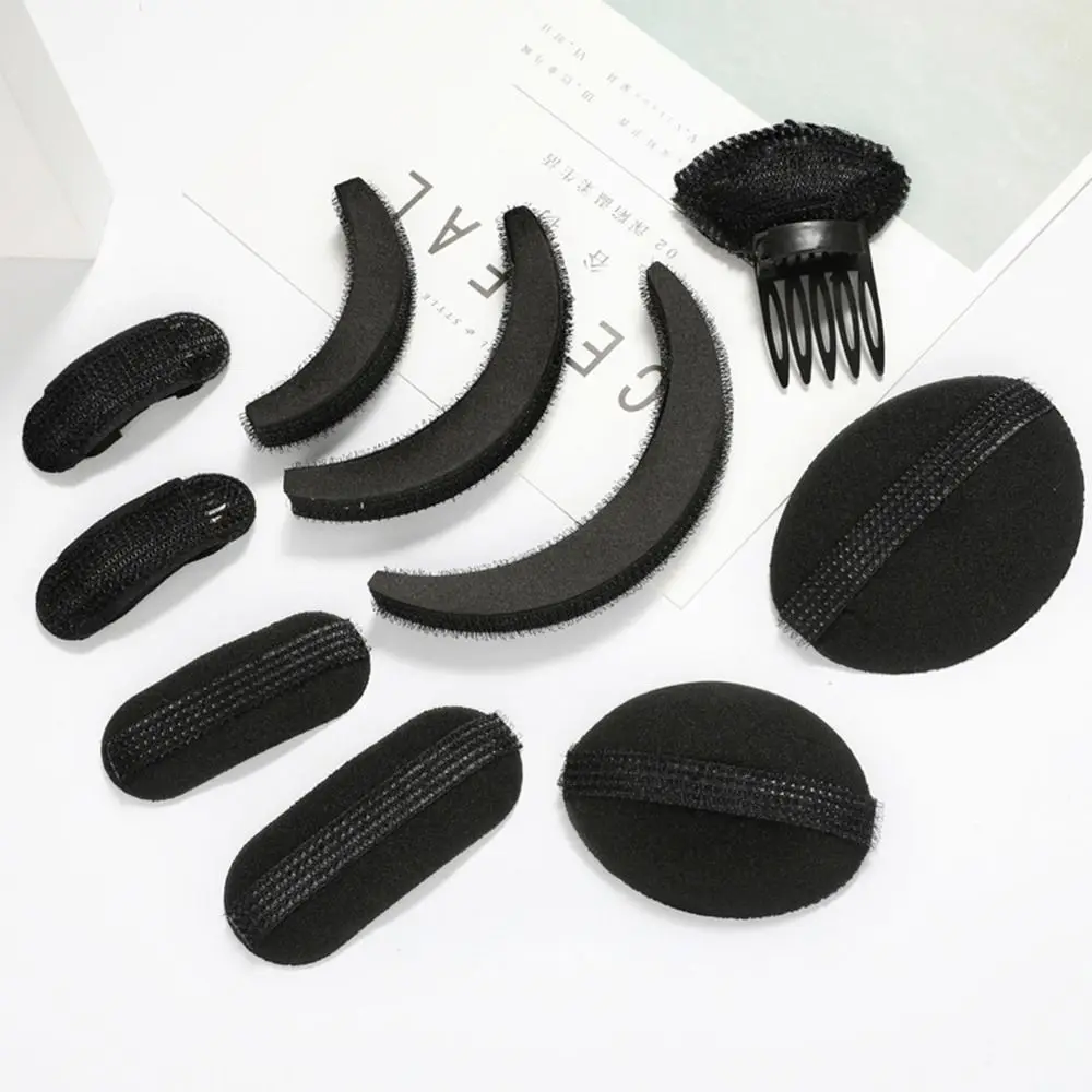 8 pezzi fai da te ragazze soffice spugna invisibile fermaglio per capelli strumenti per lo Styling dei capelli aumento del Volume dei capelli Pad Puff Sponge Clips