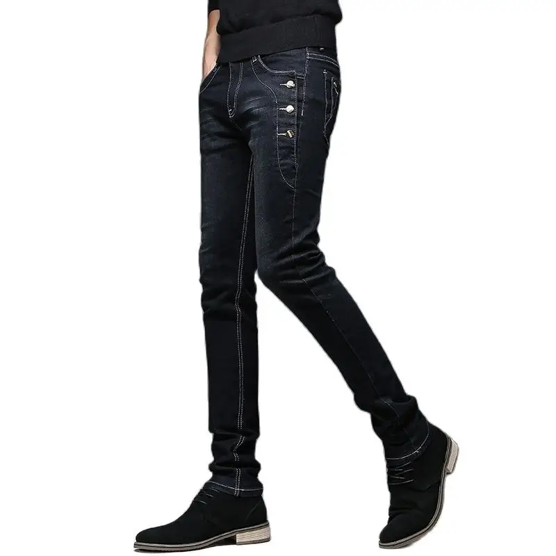 Batmo men Fashion Elasticity Comfortable Slim Cotton Jeans 27-36 men jeans mens jeans jeans trousers denim trousers elastic jeans mens casual trousers