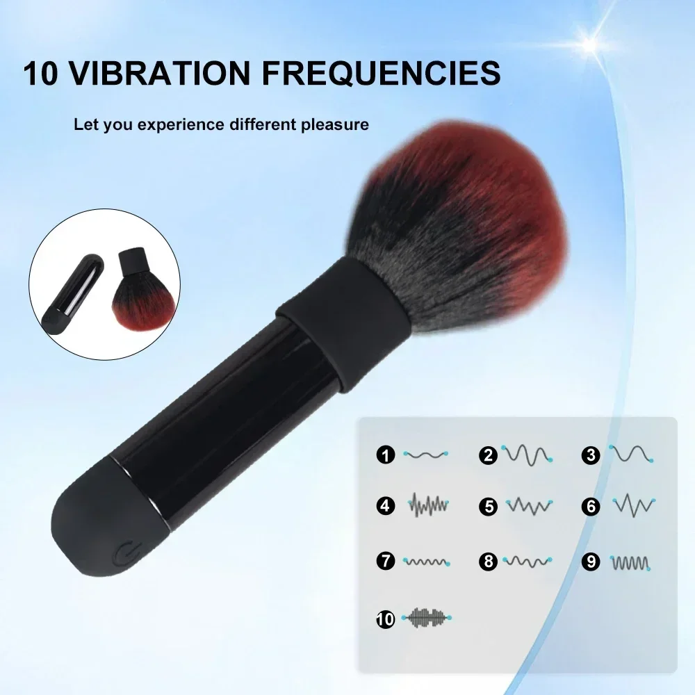 Bullet Vibrator For Women G-Spot Nipple Clitoral Makeup Brush Dildo Vibrators Clitoris Stimulator AV Magic Wand Massage Sex Toys 2