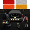 10pcs 3*8cm Car Bumper Reflective Stickers Reflective Warning Strip Tape Secure Reflector Stickers Decals Safety Warning 2