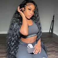 13x6 Hd Lace Frontal Wigs Loose Deep Wave Wigs Brazilian Women Curly Human Hair 30 40 Inch Deep Water Wave 13x4 Lace Front Wig 1