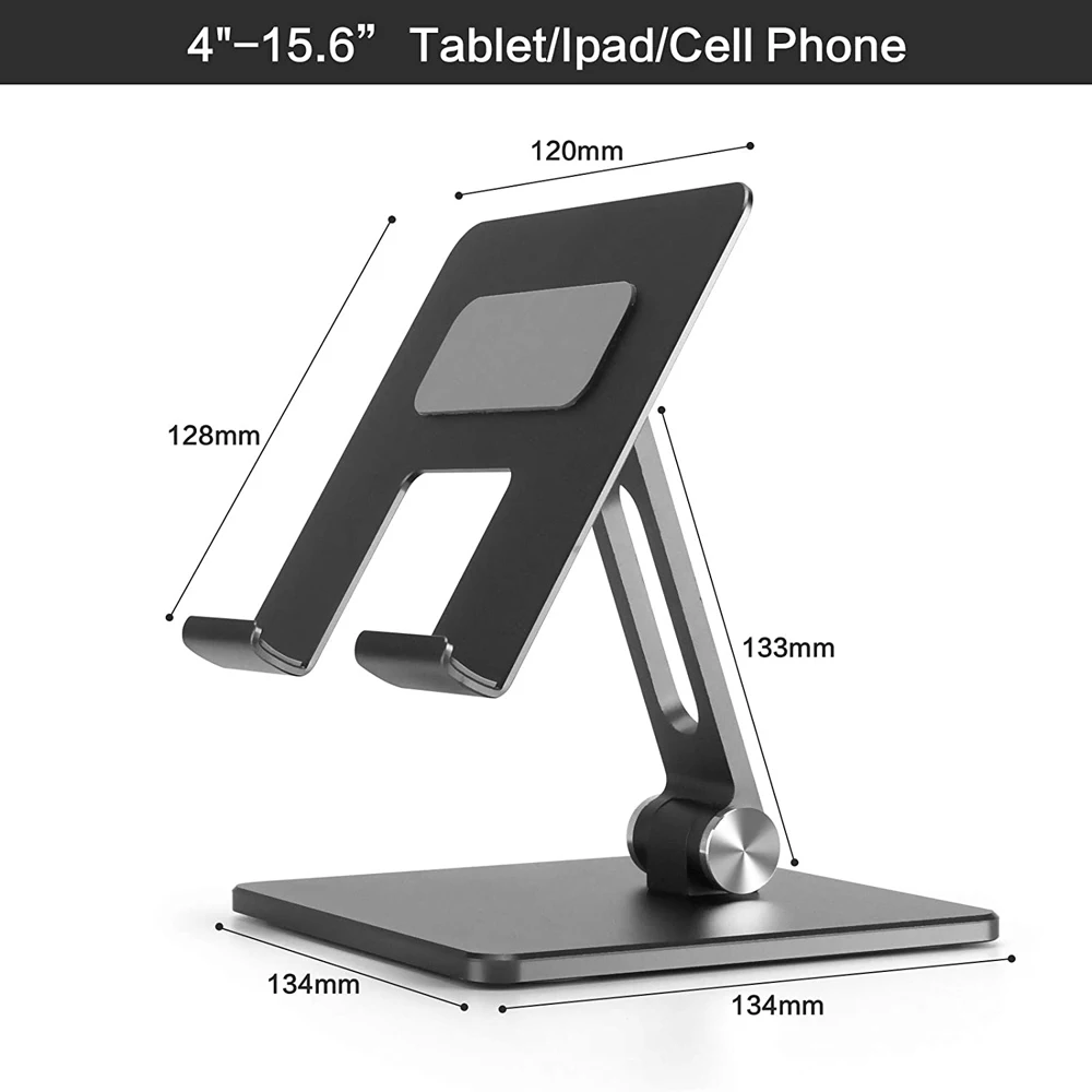 New Aluminium Alloy Phone Holder Stand Mobile Smartphone Support Tablet Desk Portable Metal Cell Phone Holder for iPad iPhone