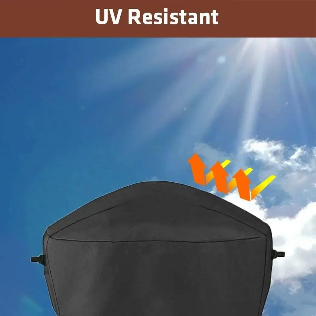 For Weber Q1000/Q2000 Series Dust Cover Garden Gas Grill Cover Outdoor Cooking Outdoor Living Patio Waterproof 3
