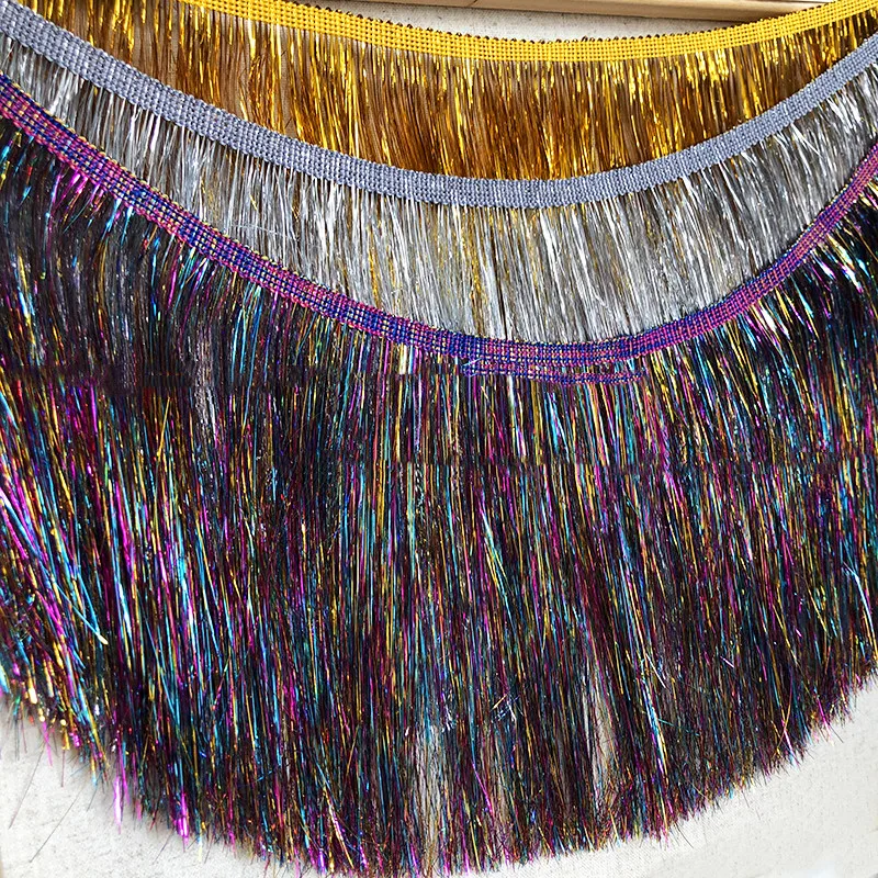 8 Wide Fringe, 17 Colours, Tinsel Fringe, Tassel Fringe, Dance