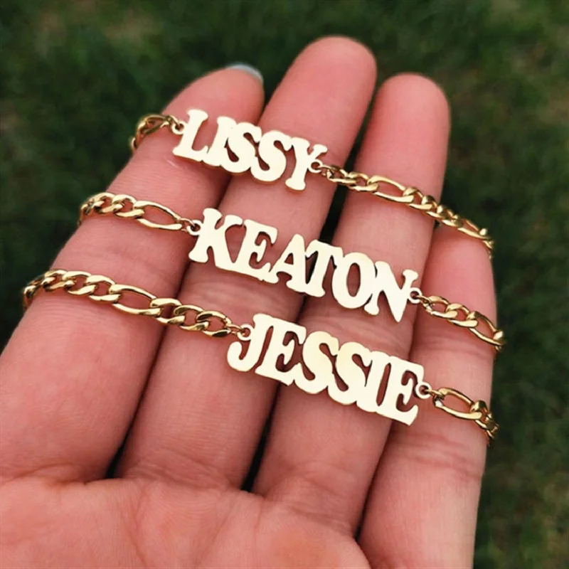 

Custom Name Anklet for Womens Gold Chain Anklet Beach Barefoot Bracelet Bohemian Jewelry Accessories Birthday Gifts