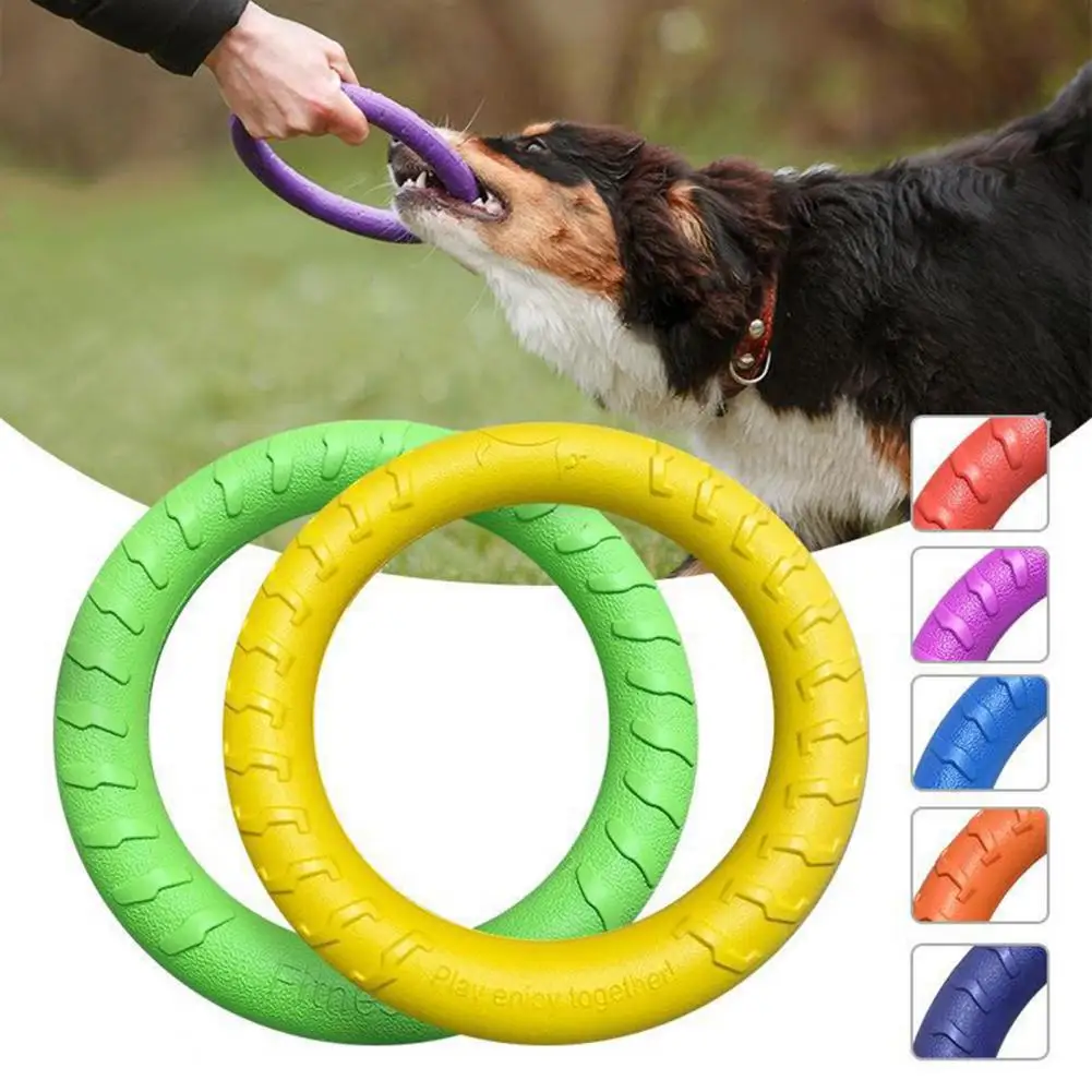 

Bright Color Pet Toy Durable Lightweight Dog Training Ring Toy for Chewers Outdoor Activity Flying Catching Fun Dog Toy