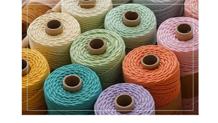 Description Picture 4 of item3mm Cotton Rope Cotton Thread Rope Handmade DIY Weaving Tapestry Weaving Tapestry Thread Weaving Packaging Material Package