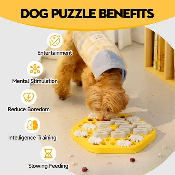MEWOOFUN Dog Puzzle Toys Slow Feeder Toy Interactive Puzzle Game Dog Toys for dogs Cat Puzzle Toys Level 3 4