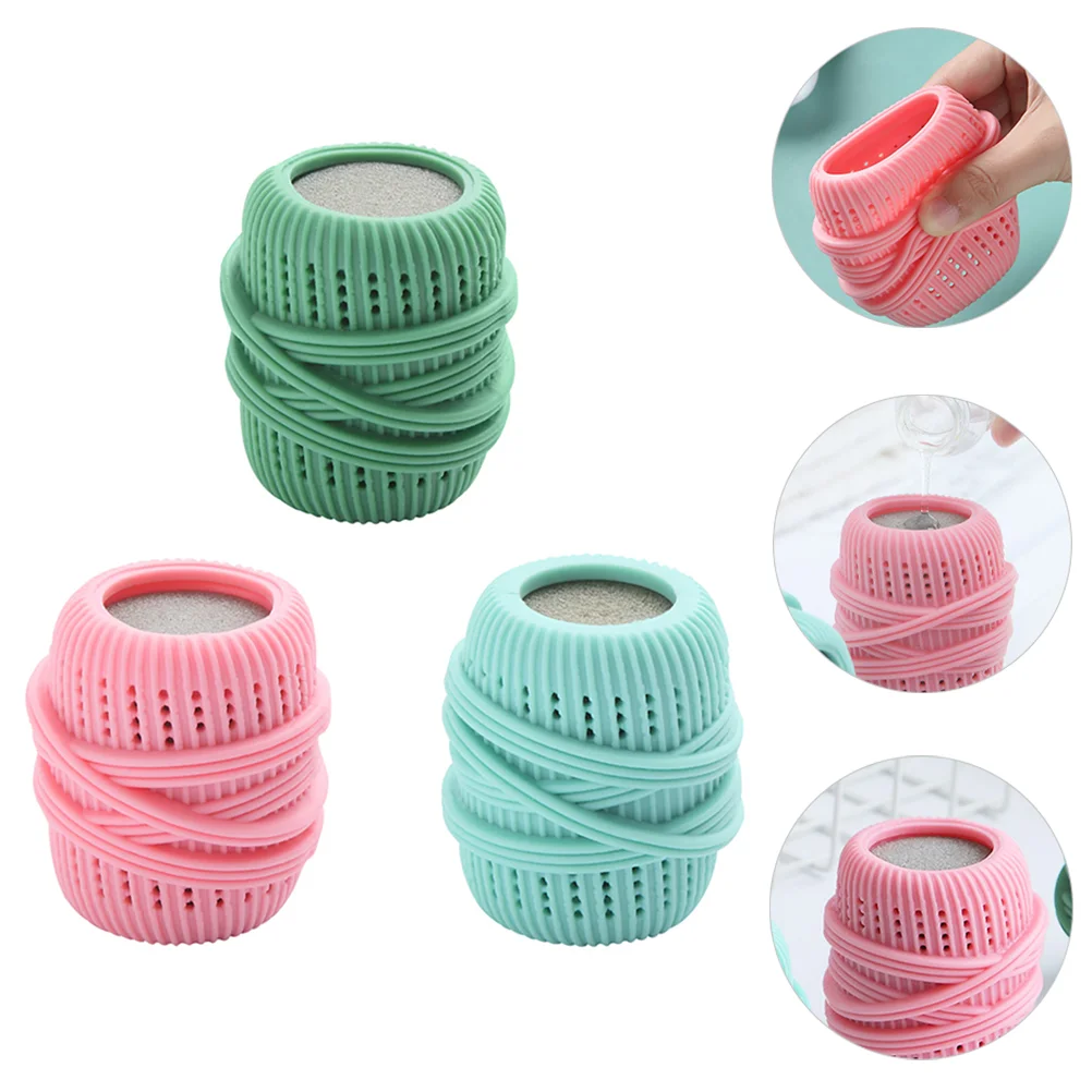

Washing Machine Laundry Ball Reusable Fabric Softener Dispenser Drying Balls Alternative Removal Washer Ball Sponge