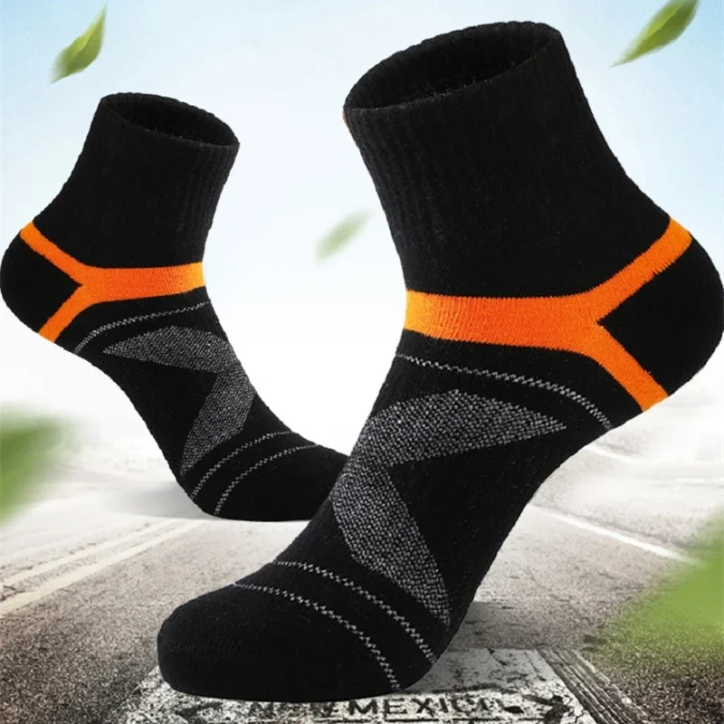 Men Cotton Socks 5 Pairs Sports Socks Casual Soft Running Summer Absorb Sweat Breathable Male Sock