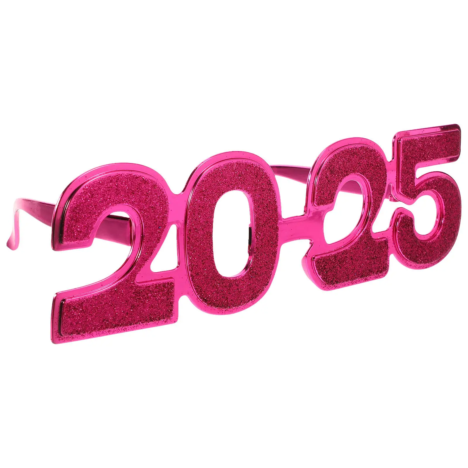 1쌍 2025 안경 전기도금 글리터 아이웨어 깨지지 않는 가벼운 부드러운 가장자리 새해 파티 사진 소품 축제