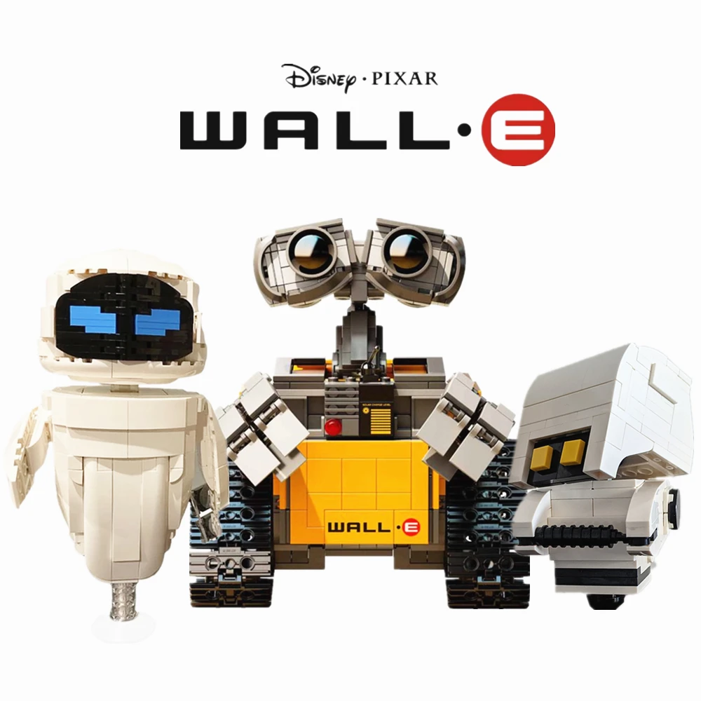 Disney Pixar Wall-E EVE M-O Cleaner Robot Technical Intelligent WALL E Movie Model Building Blocks Kid Toys Gift Xmas | Игрушки и хобби