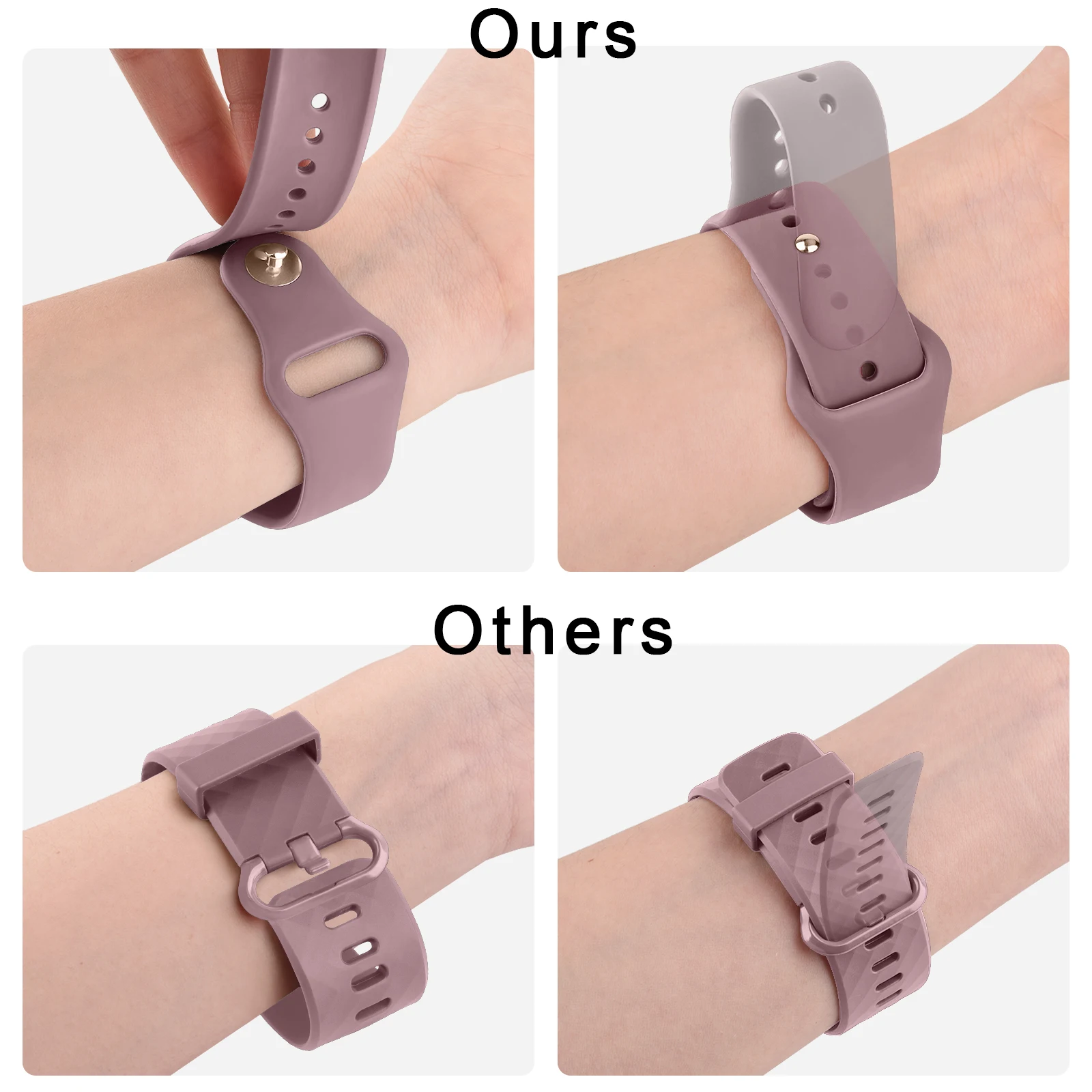 Silicone Smartwatch Replacement Band - Universal Fit