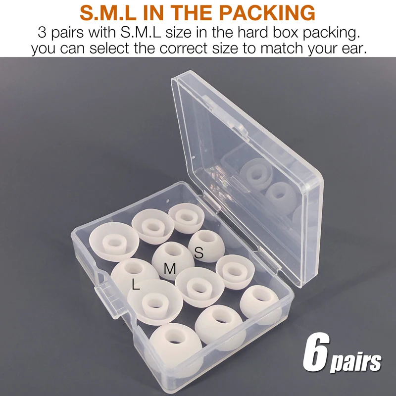 12X Eartips Replacement for Bose New QuietComfort Earbuds Earpad * 6 Pairs