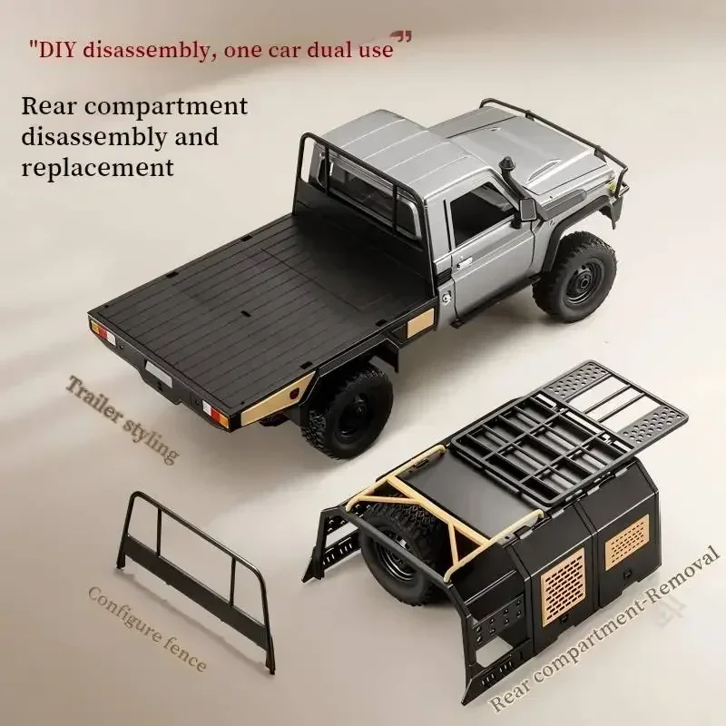 MN82S MN82 Pro Remote Controlled Climbing Off-road Vehicle 1:12 Full scale 4WD For Toyota LC79 Simulation RC Model Toy Rc Car 4