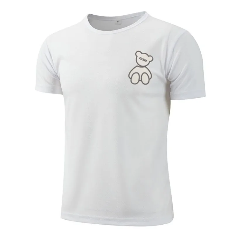 

Solid Color Minimalist Printed Men's Summer Short Sleeve Loose Casual Comfortable Breathable Men's T-Shirt