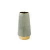 Ceramic Vase Vase with Green Striped Flowers Floral Arrangement Accessories Terrarium Living Room Home Decoration Accessories 6