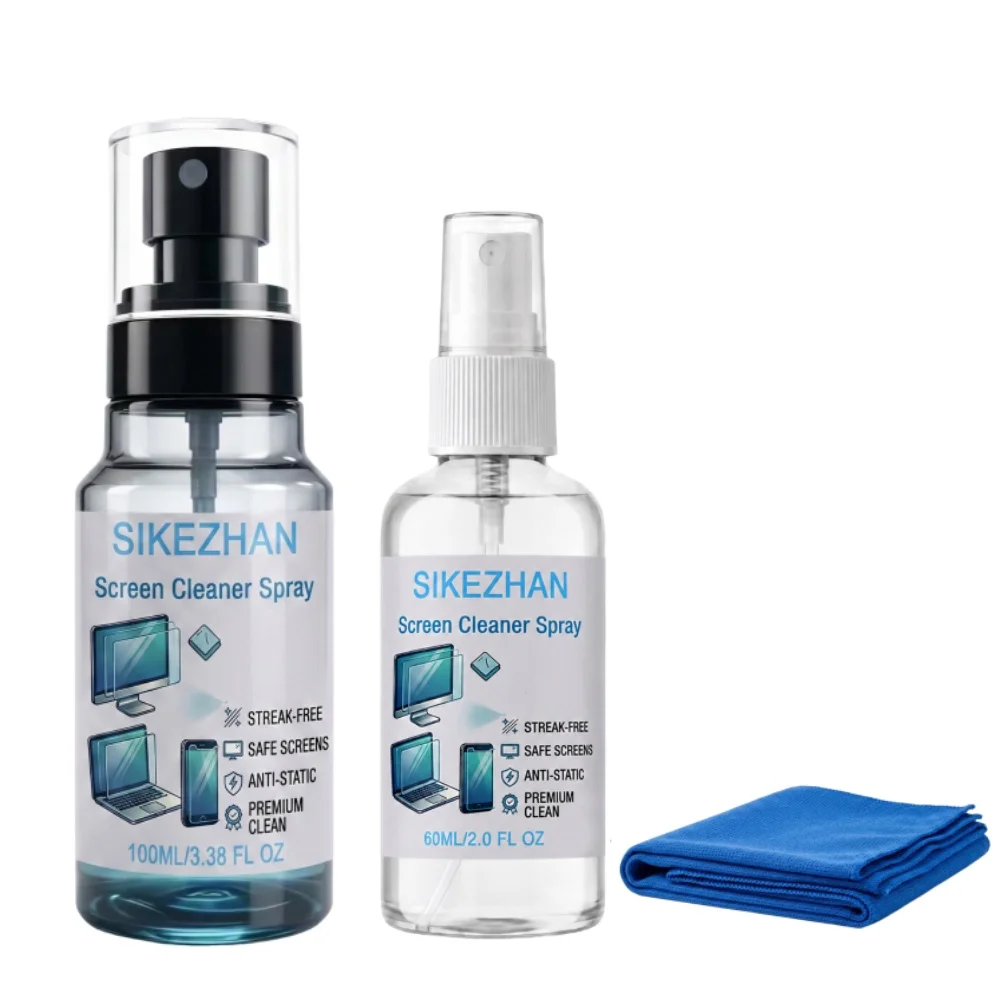 Streak-Free Screen Cleaner & Microfiber Cloth Kit