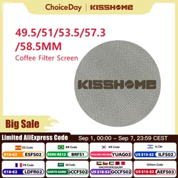 Durable Reusable Espresso Puck Screen Filter for Portafilter Barista Machines (51mm diameter)