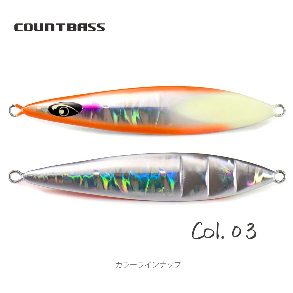 COUNTBASS 200g 7oz Slow Jigs UV Colors Metal Deep Sea Water Fishing Lures  Snapper