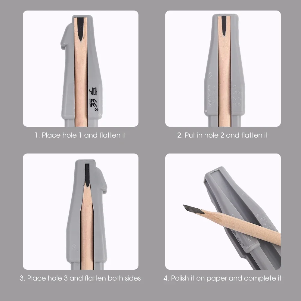 4 Sides Eye Makeup Pencil Sharpener Pencil New Design Shaper for Brows Makeup Professional Eyebrow Cosmetic Pen Sharpening Tool 5