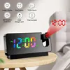 Multifunctional 180° Rotating Projection Creative Alarm Clock, 2