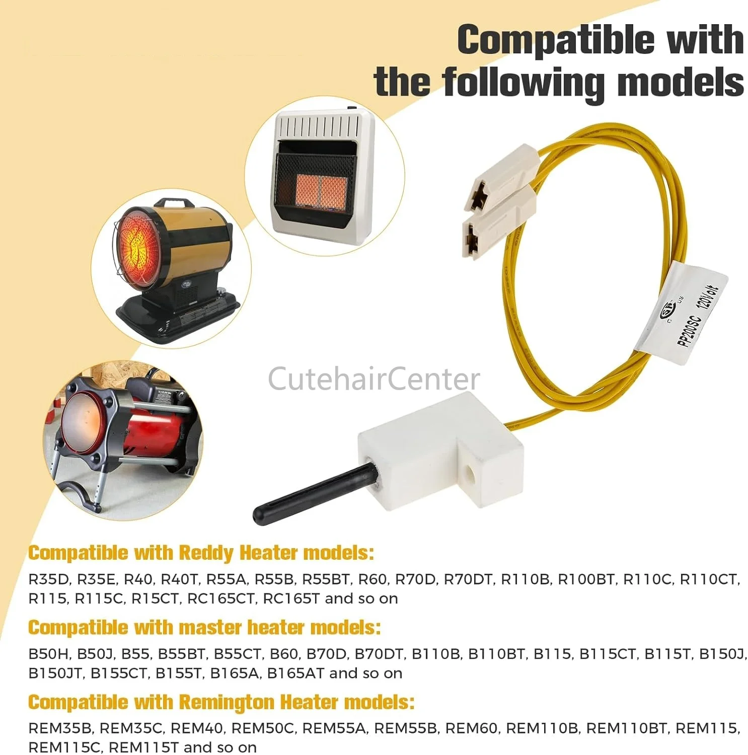 HPUY kerosene heater igniter PP200 PP200SC HSI hot surface igniter is made of HPUY kerosene heater igniter PP200 PP200SC HSI hot surface igniter is made of