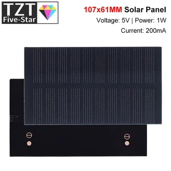 Smart electronics pannello solare 1W 5V elettronico piccolo pannello solare fai-da-te per caricabatterie per telefoni cellulari giocattolo leggero per la casa ecc cella solare