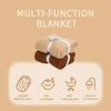 Kangobaby #My Soft Life# All Season Cotton Kinnted Shawl Baby Wool Blanket Newborn Wrap Infant Quilt Stroller Cover 2