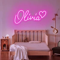 Custom Name Neon Sign Baby Birthday Party Gift Kid Room Home Wall Decor Led Name Sign Dorm Room Decor Personalized Gifts for Her 1