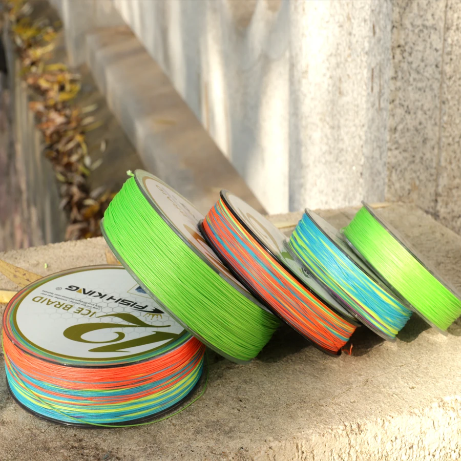 FISH KING Fishing Strong PE X12 Braided Fishing Line 100M 150M 300M 12 Strands 15lb-120LB Line