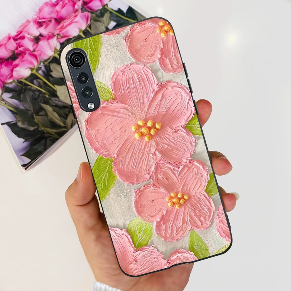 Stylish Painted Silicone Soft Phone Case - 6.8'' Bumper Cover, Compatible with LG Velvet 5G