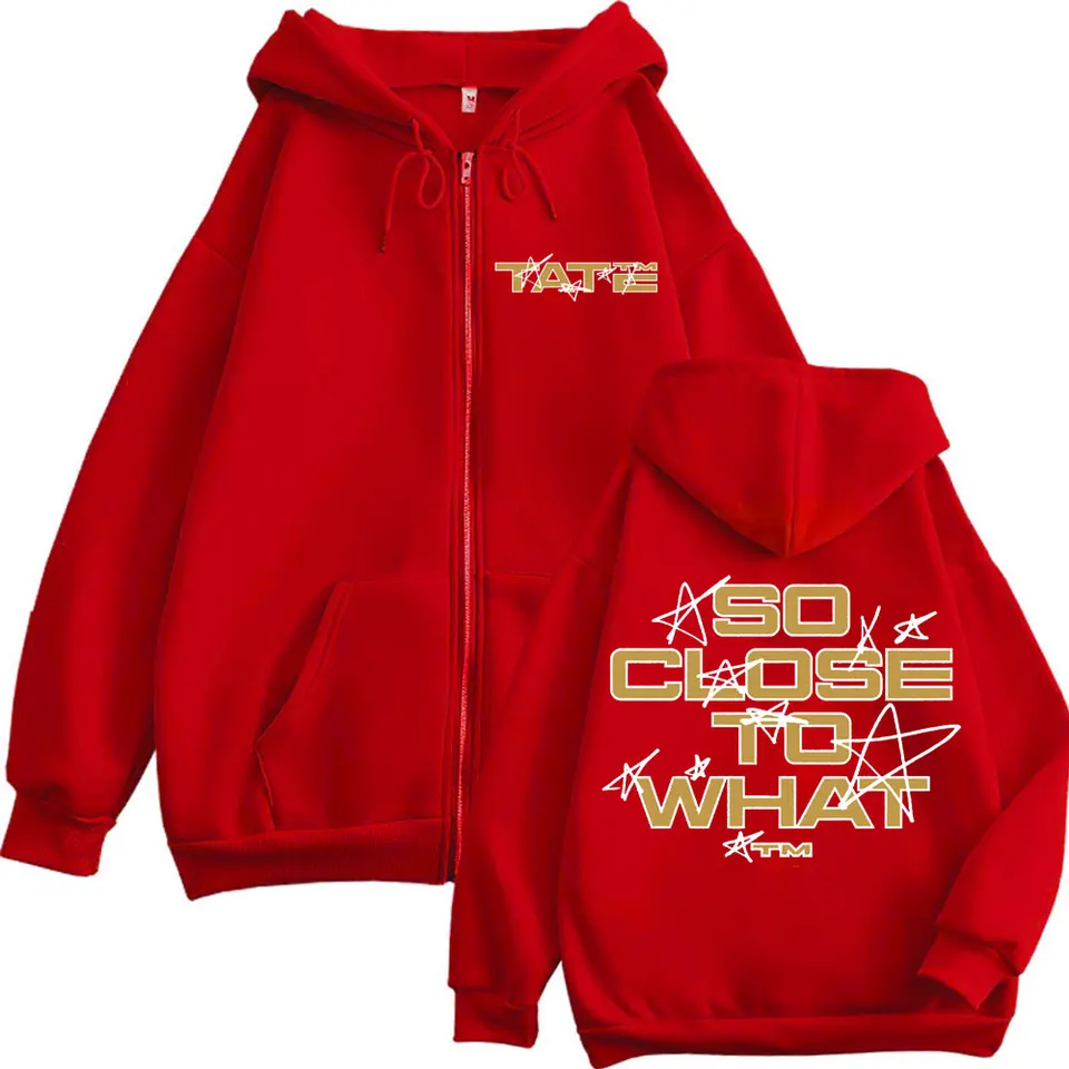 Felpa Con Cappuccio Zip Tate McRae Tour Merch | Giacca Y2K Unisex In Stile Hip Hop Retrò | Regalo Perfetto Per Concerti