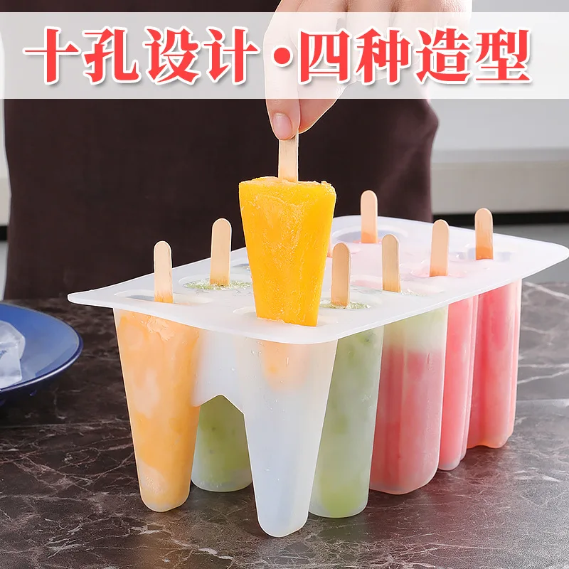 

100PCS Popsicle Stick Ice Cube Maker Cream Tools Model Special-Purpose Wooden Craft Lollipop Mold Natural Wood Cake