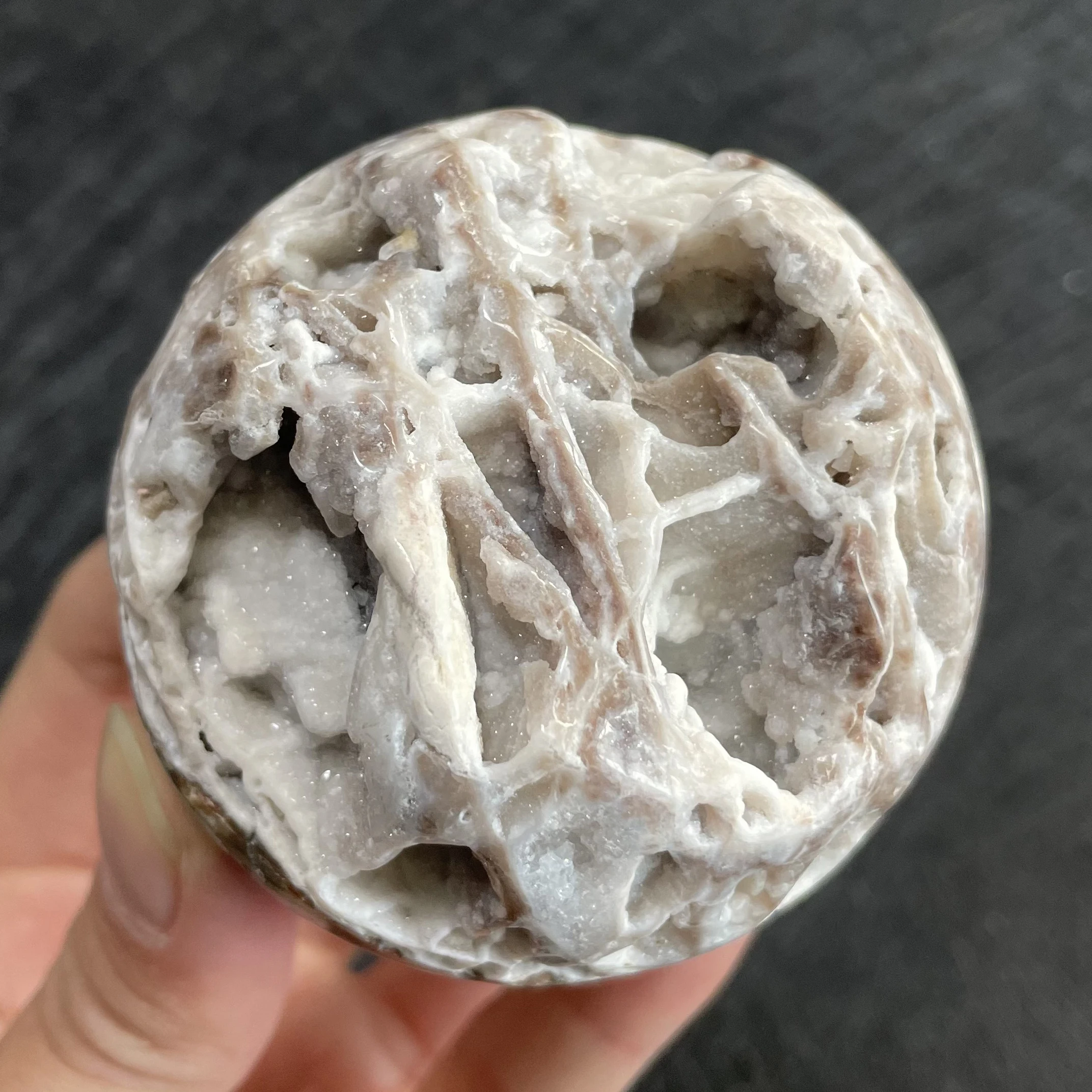 Natural Stone Sphalerite Sphere Polished Crystal Quartz Ball Geode Specimen Decor Divination Healing Gift Reiki 5