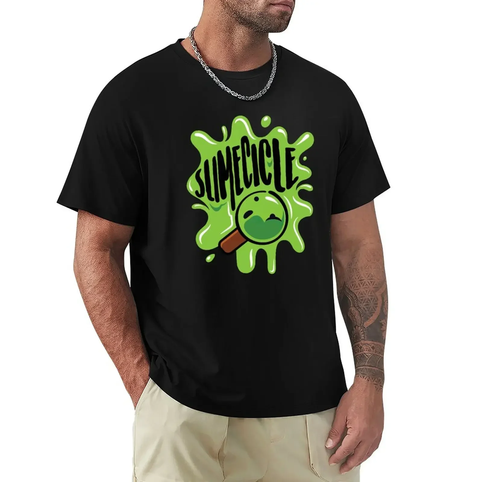 

Customs cute tops tops Short sleeve tee oversized t shirts for men slimecicle merch T-Shirt harajuku graphic oversized Funny new