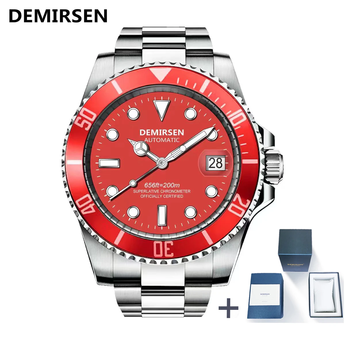

Demirsen Luxury Brand Super Luminous Men Automatic Mechanical Watch Sapphire Glass Waterproof Wristwatch Male Relogio Masculino