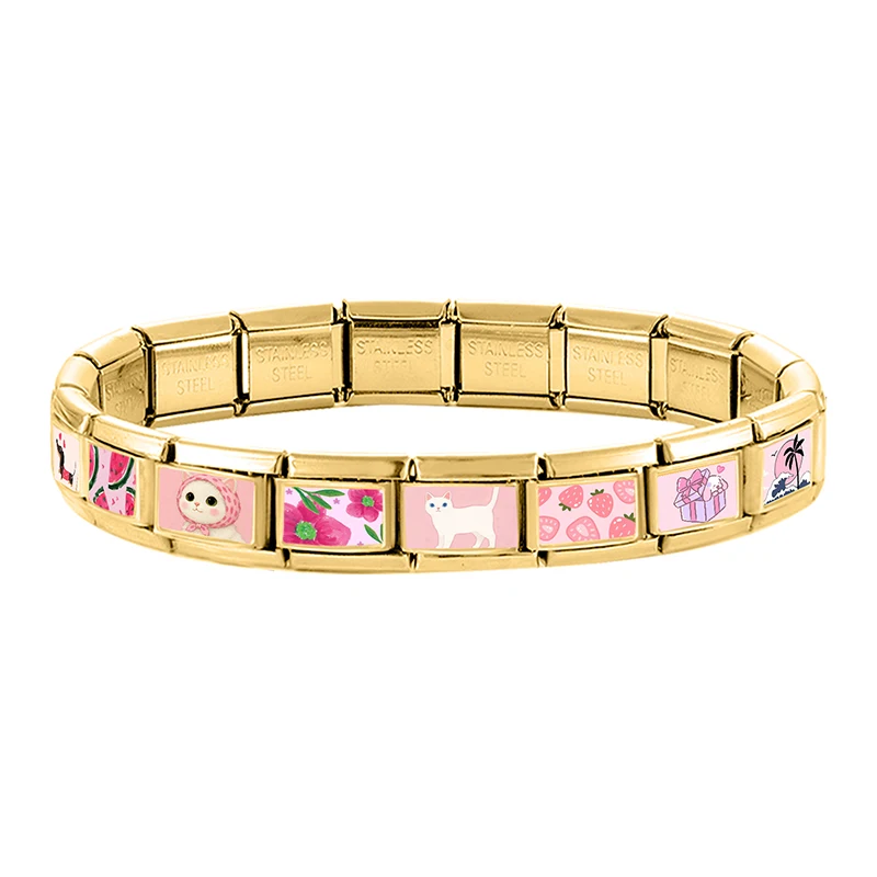 Y2K Italian charm link 9mm detail